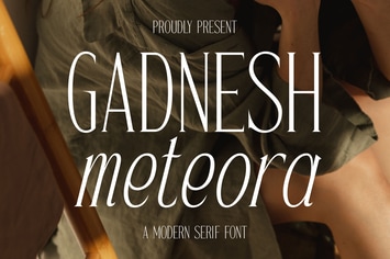 Gadnesh Meteora A Modern Serif Font 