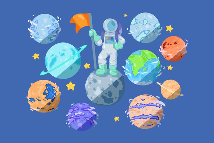 Cartoon Planets Clipart