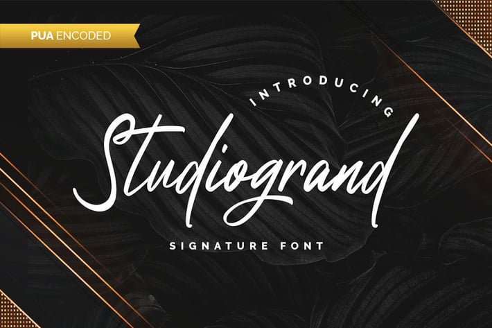 Studiogrand - Signature Font