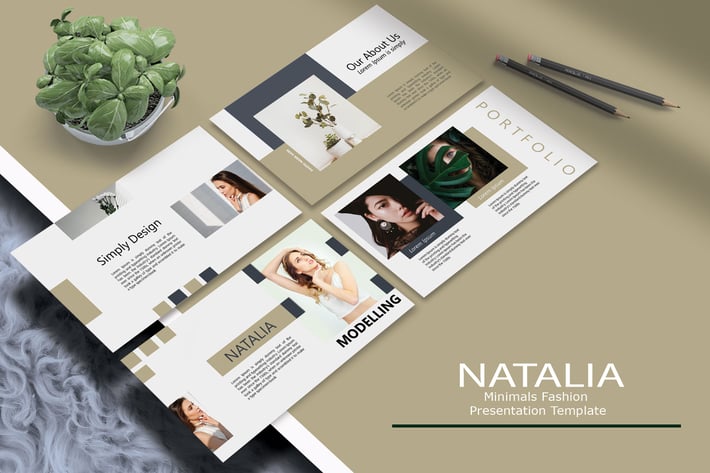 NATALIA - Minimals Fashhion Powerpoint Template