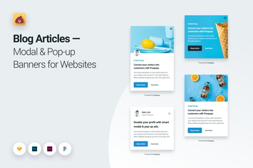 Blog Articles Modal & Pop-up Banners for Websites