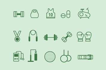 15 Gym Icons