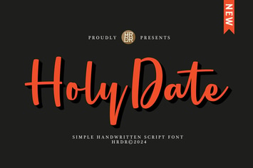 Holy Date - Elegant Handwritten Font