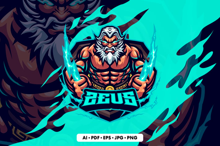 Zeus Mascot logo