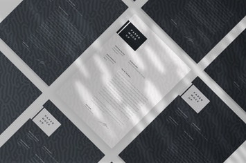 Letter A4 Paper Mockup PSD Template