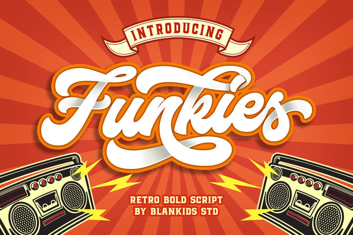 Funkies Bold Script Font