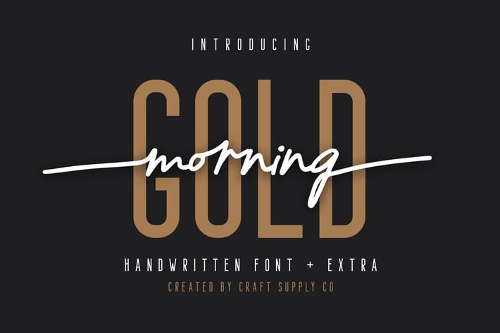 Morning Gold - Handwritten Font