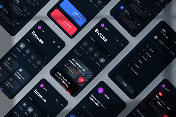 Application Shot Screen Mockup PSD Template