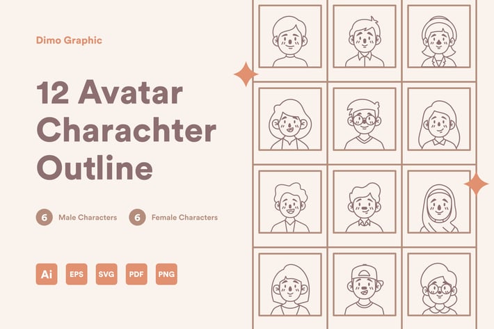 Avatar Icon Line UZ