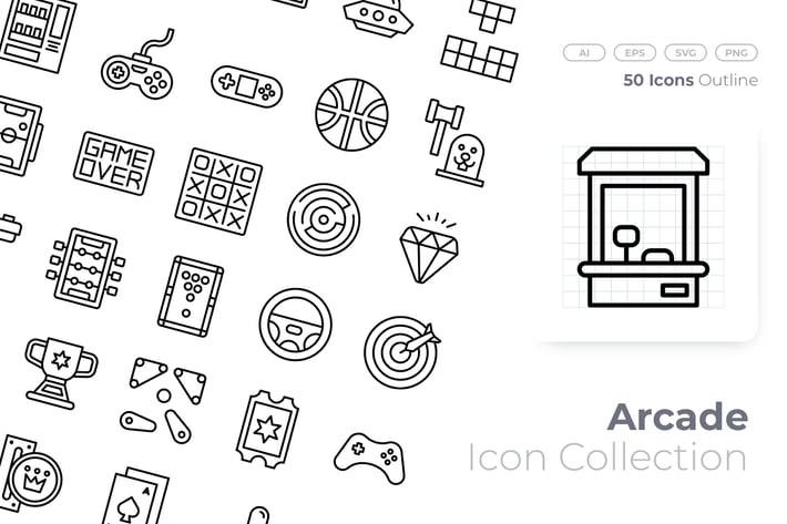 Arcade Outline Icon