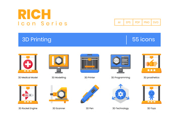3D Printing  Icons
