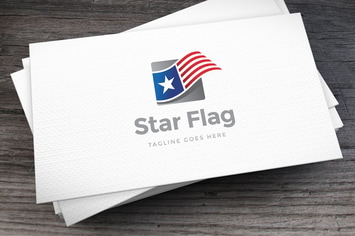 Star Flag Logo Template