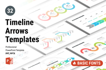 Timeline Arrows Templates for PowerPoint