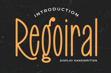 Regoiral - Display Handwritten Font