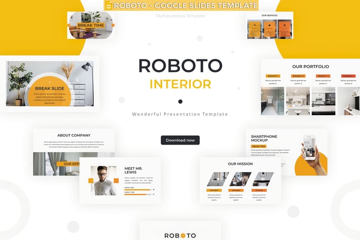 Roboto - Google Slides Template