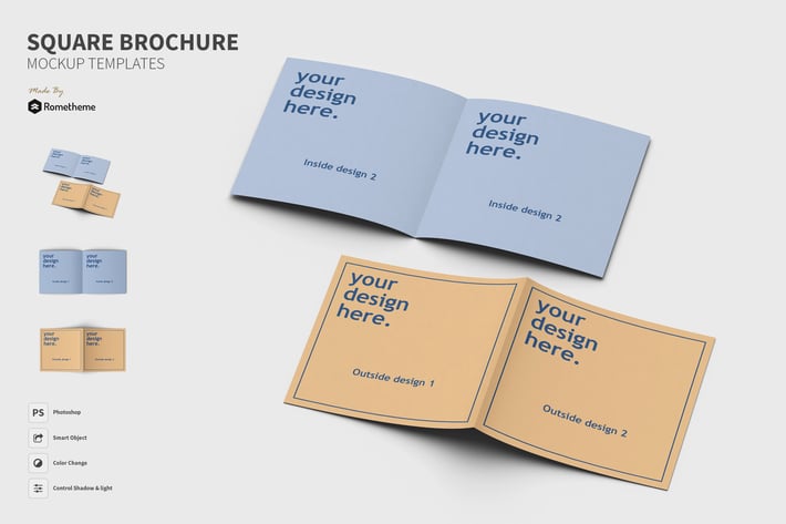 Square Brochure vol.01 - Mockup