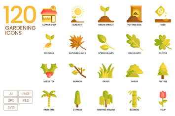 120 Farming Icons (SVG)