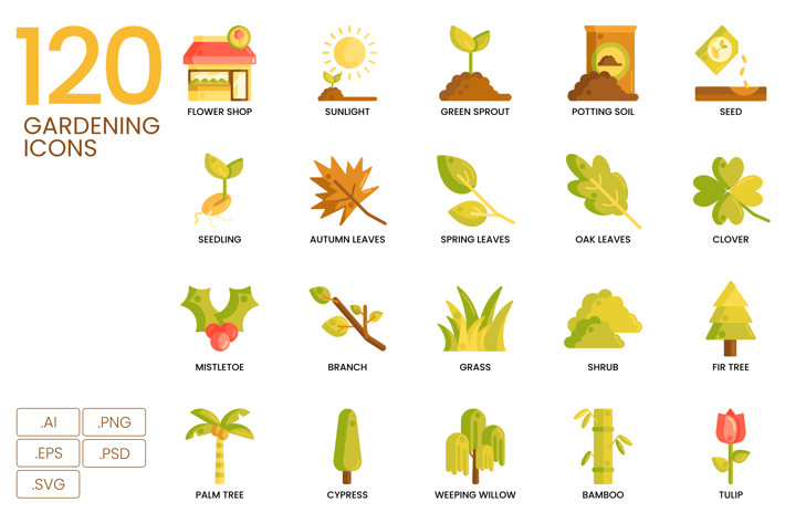120 Farming Icons (SVG)