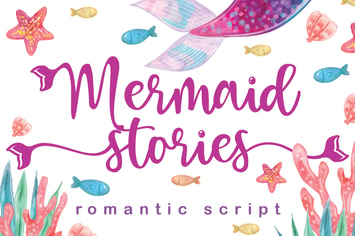 Mermaid Stories Crafting Font