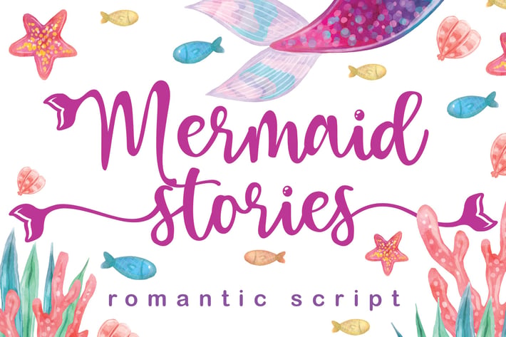 Mermaid Stories Crafting Font