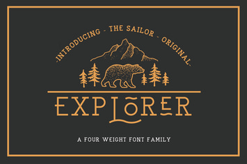 EXPLORER - Sailor Original Typeface