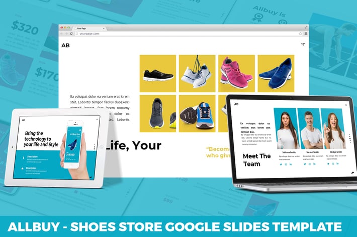 Allbuy - Shoes Store Google Slides Template