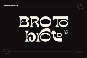 Broto - Display font & 100 ligatures