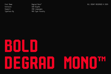 Bold Degrad Mono