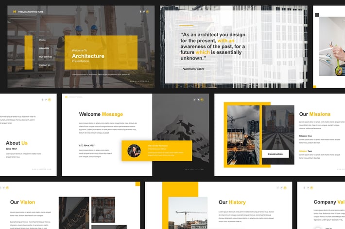 Pablo Architecture Powerpoint Template