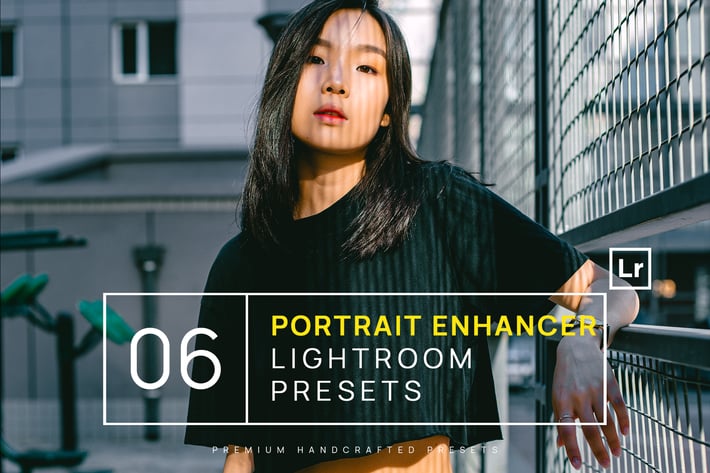 6 Portrait Enhancer Lightroom Presets + Mobile
