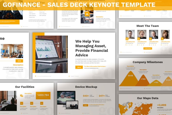 GoFinance - Sales Deck Keynote Template