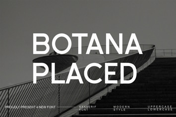 Botana Placed - Modern Sans Serif