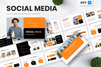 Social Media - Technology Keynote Templates