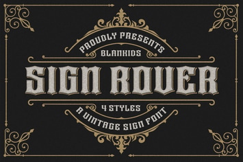 Sign Rover a Vintage Sign Font