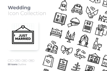 Wedding Outline Icon