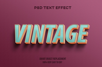 Vintage text effect