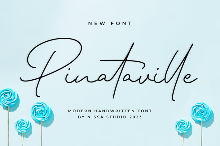 Pinataville - Monoline Font