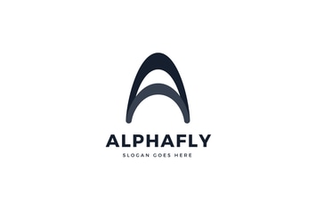 Alpha Fly A Letter Logo Template
