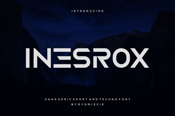 Inesrox - Sans Serif Sport And Techno Font