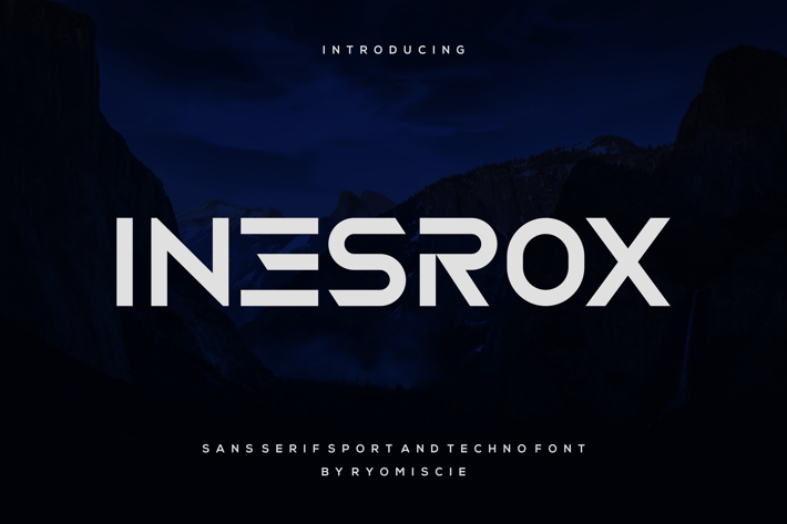 Inesrox - Sans Serif Sport And Techno Font