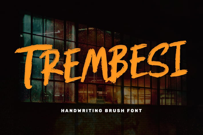 Trembesi - Handwriting Brush Font