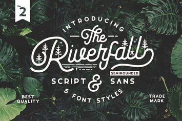 Riverfall Semi rounded Script and Sans Ver.2