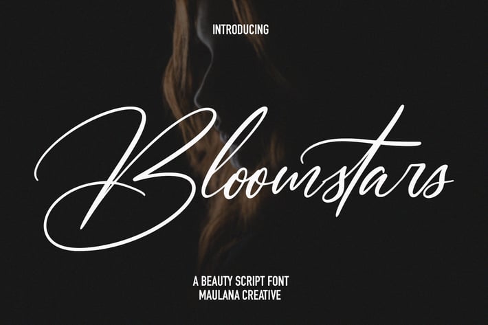 Bloomstars Signature Script Font