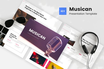 Musican - Music Organizer & Studio Keynote Templat