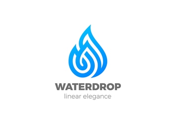 Logo Water Droplet Aqua Drop Waterdrop Fire Flame