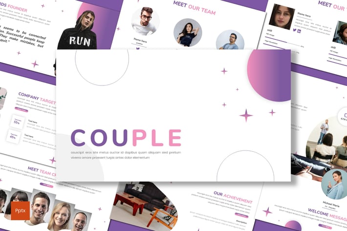 Couple - Business Powerpoint Template