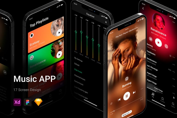 Amazing Music App UI Kit