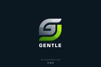 Abstract Bold Letter Color Logo 