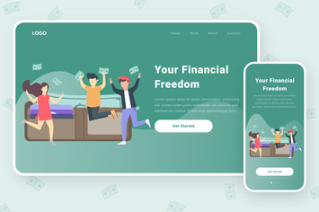 Financial freedom illustration