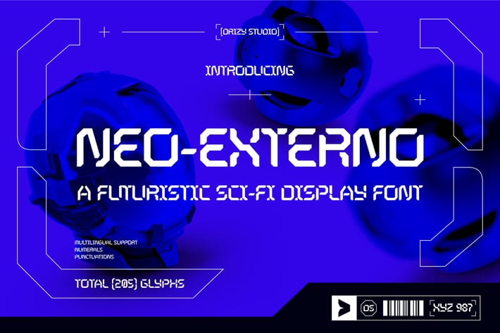 Neo-Externo – Futuristic Sci-Fi Display Font